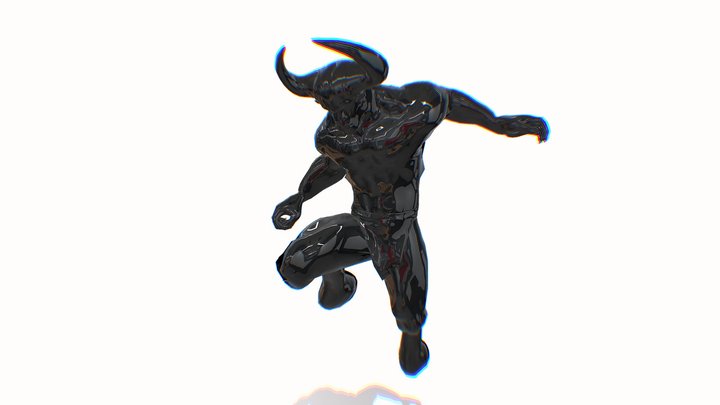 Minotaur Flying Knee Punch – Free 3D Model STL