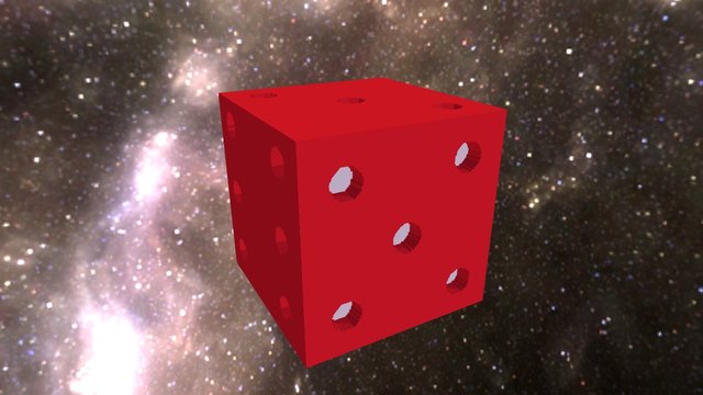 6-sided Dice 3D Model