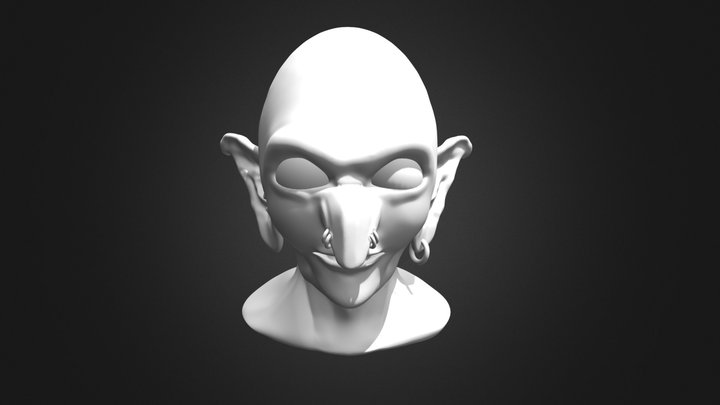 High Intelligence Goblin: Blender Sculpting 3D Model