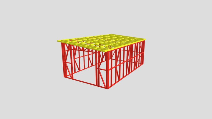 Single Garage Kit Set (GKTS3007) 3D Model