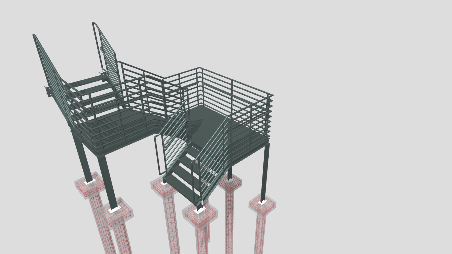 ESCADA TIPO A - 3D model by hperuchis [56f297e] - Sketchfab
