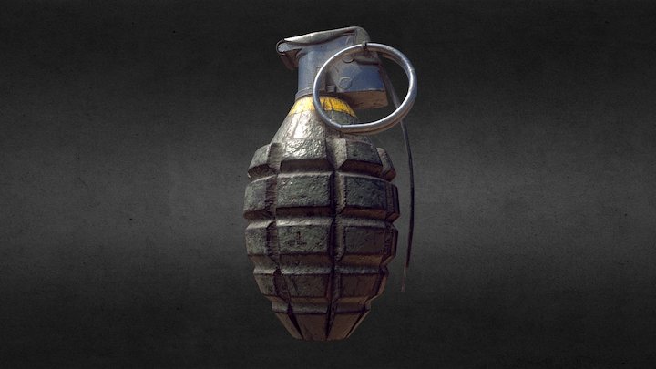 Mk2 Grenade 3D Model