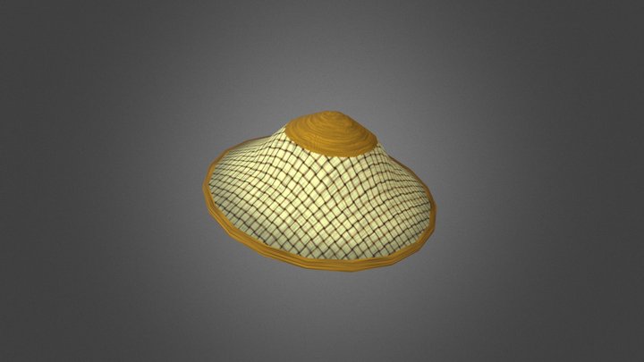 bamboo chinese hat 3D Model