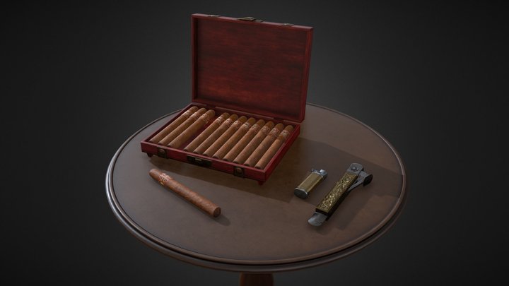 Cigar box 3D Model