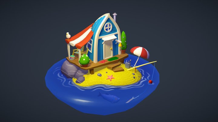 Beach Hous 3D Model