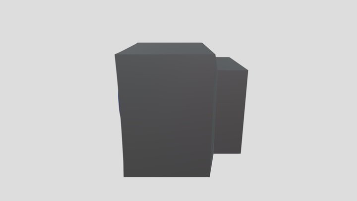 Low-Poly CRT TV 3D Model