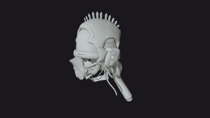 Rebel Helmet WIP 3D Model