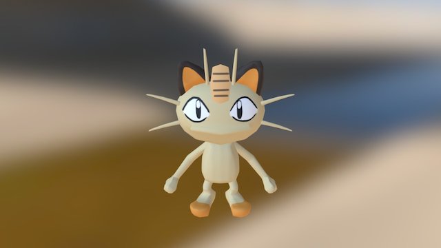 Meowth 3D Model