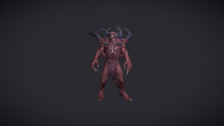 Demon Brute 3D Model