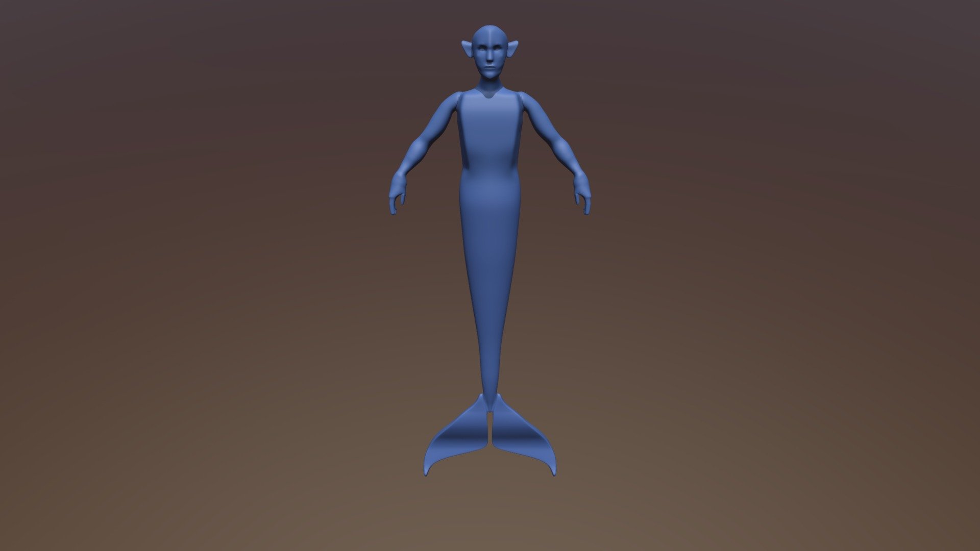 3D assignment - merman wip - 3D model by hellasilke [56f8237] - Sketchfab