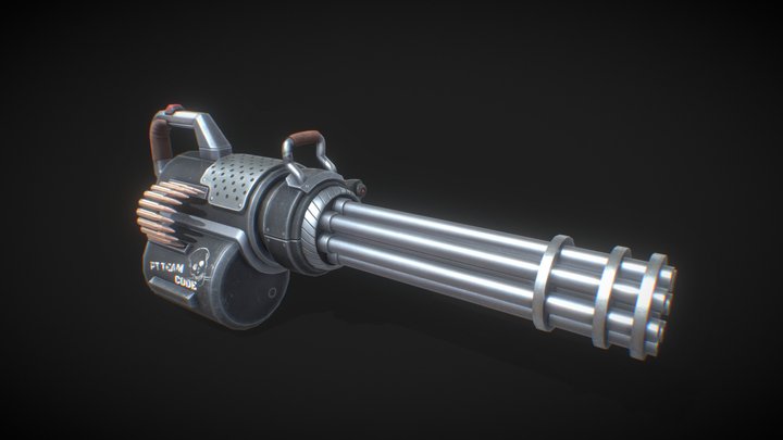PT-Minigun 3D Model