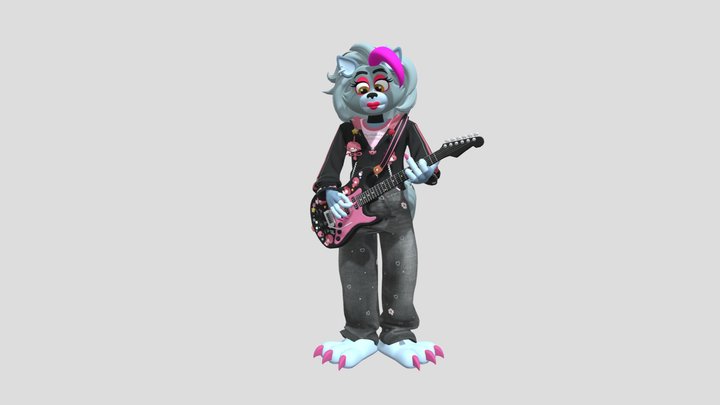 Sweet Piano Roxy Wolf 3D Model