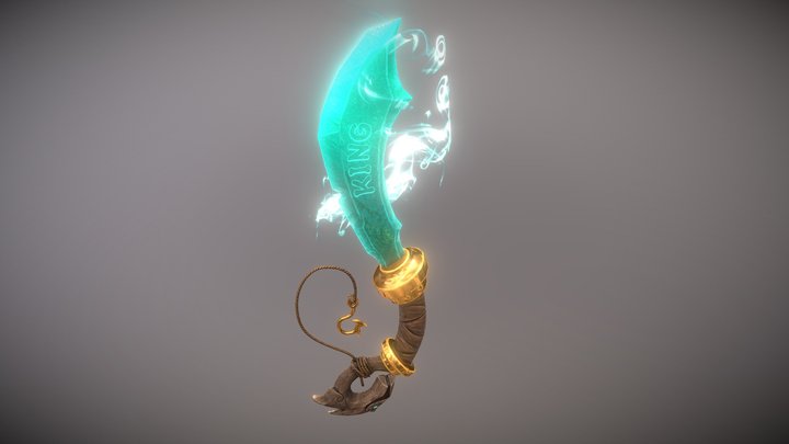 Crystal sword 3D Model