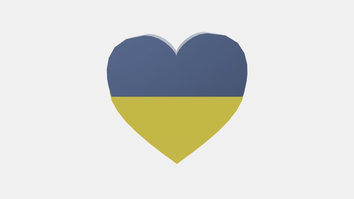 heart for ucraine 3D Model