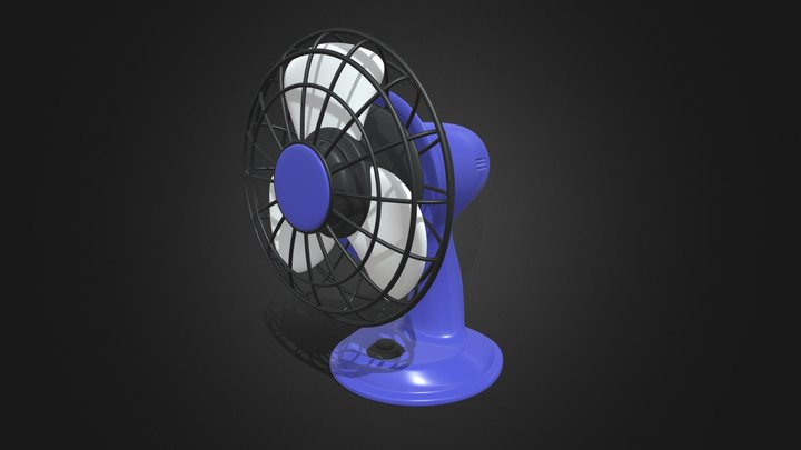 Desk Fan 3D Model
