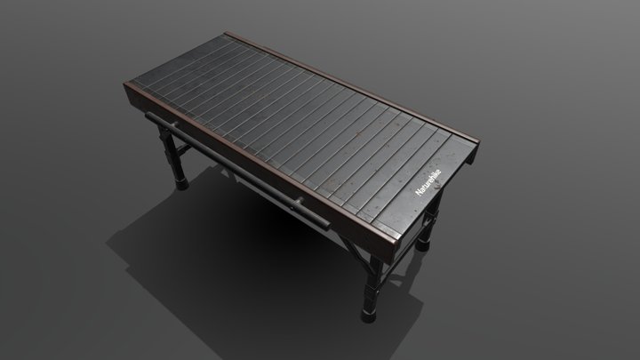 Camping Folding Table 3D Model