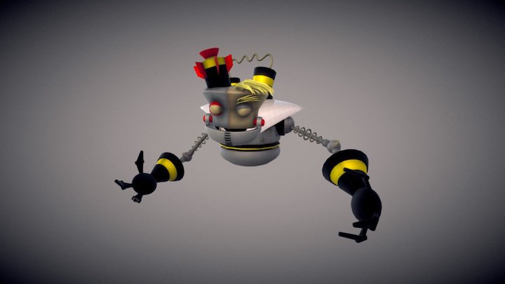 Robot inspired by Doctor N.Gin (Crash Bandicoot) 3D Model
