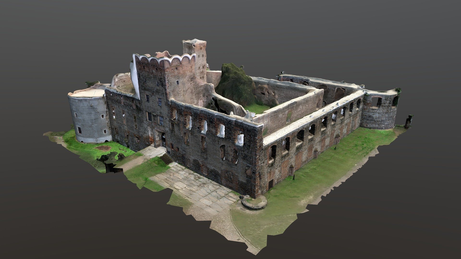 Castle ruins in Ząbkowice Śląskie (PL) - Download Free 3D model by ...
