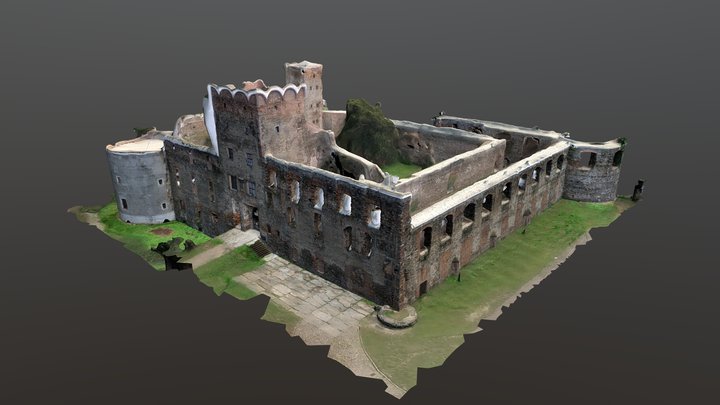 Castle ruins in Ząbkowice Śląskie (PL) 3D Model