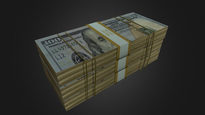 Stack Of Money model – Modelo 3D gratuito STL