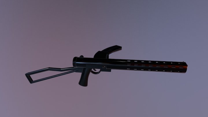 sten gun 3D Model