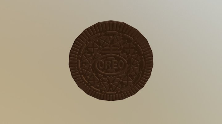 Oreo Cookie 3D Model