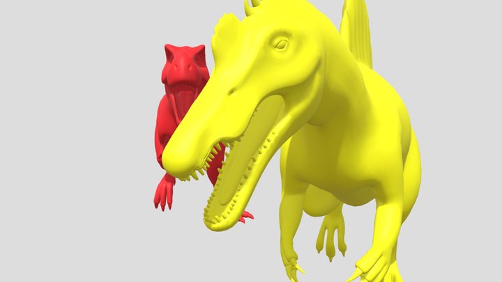 T-rex Vs Spinosaurus 3D Model
