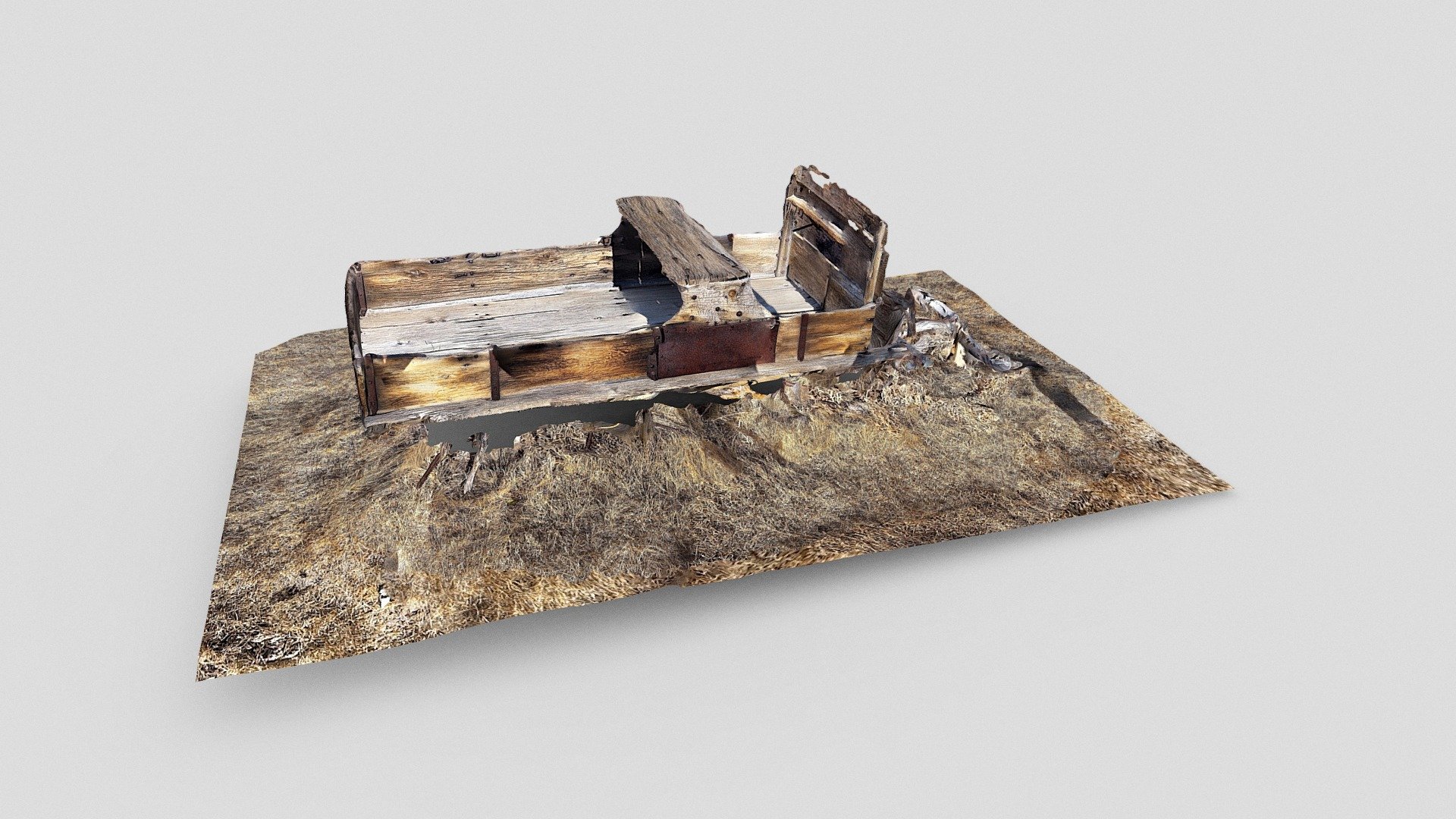Old sled in Bodie, CA