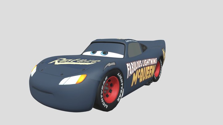Fabulous Lightning McQueen 3D Model