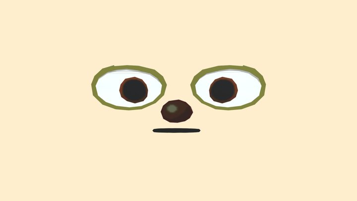 Parappa Rappa's face (Parappa The Rapper 2) 3D Model