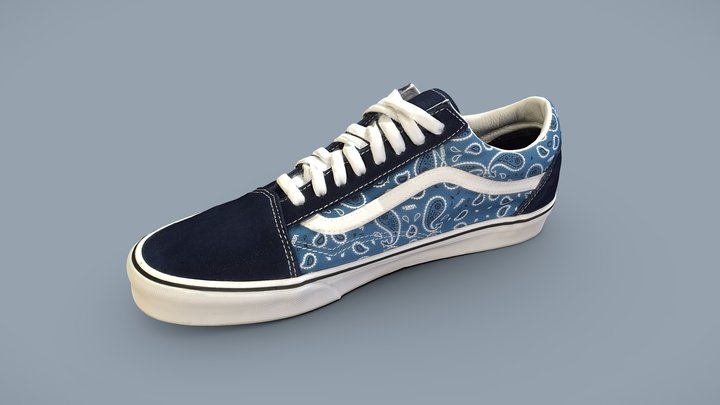 Vans Old skool, Navy – Modello 3D gratuito STL
