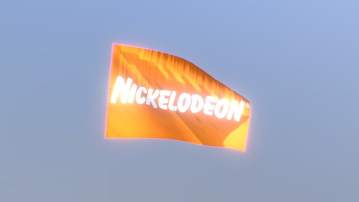An Old Nickelodeon Flag 3D Model