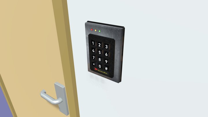 Security Keypad 3D Model