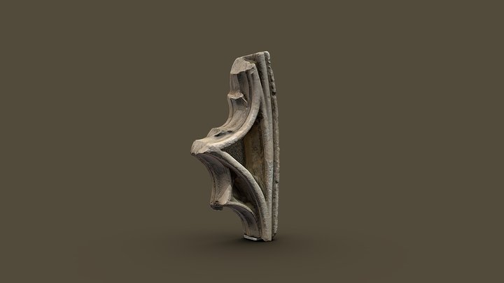 Remplage du XIVe siècle (fragment) 3D Model