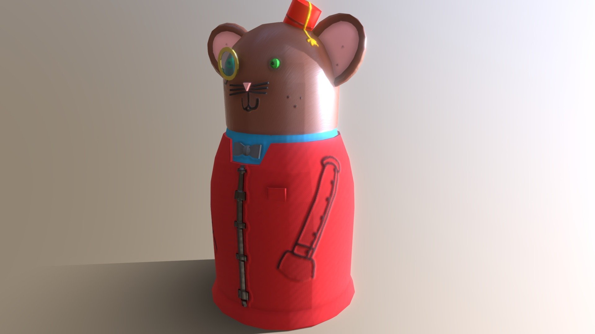 mouse Matryoshka doll character model