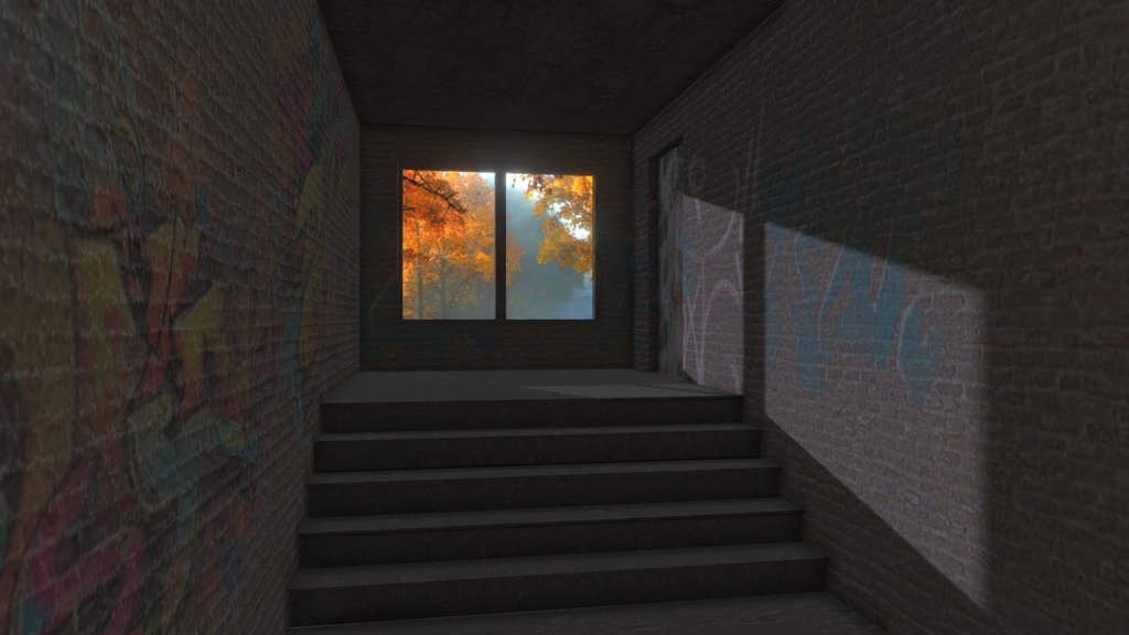 Dark Abandoned Hall