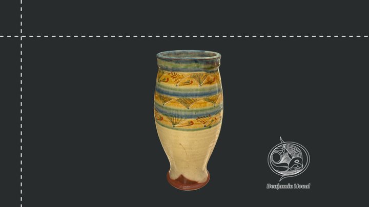 Céramique XX ème Poterie Calicot Mirmande 3D Model