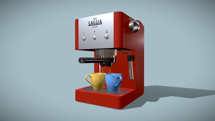[HW-XYZ School]_Coffee_machine 3D Model