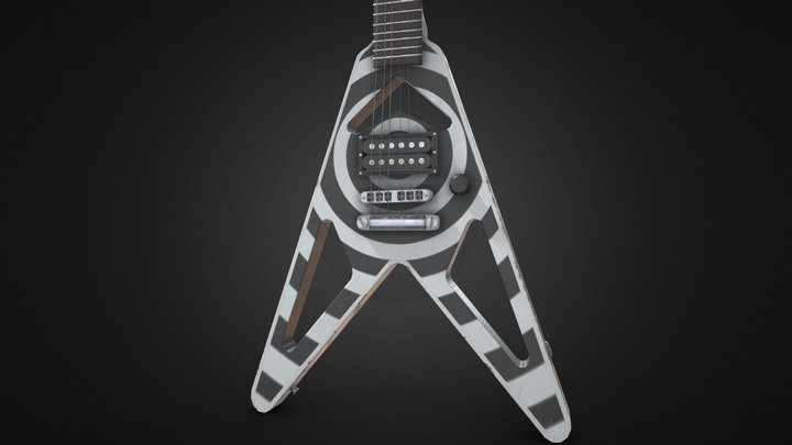 Flying V guitar (gameready)