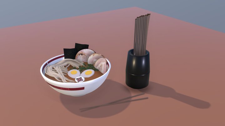 Ramen 3D Model