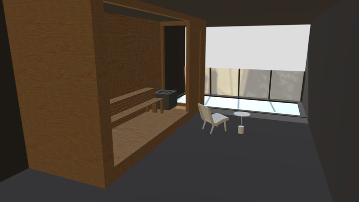 Significant space - swimming pool and sauna room 3D Model