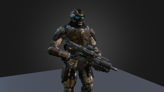 Light trooper 3D Model