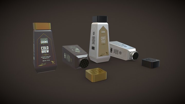 Cold Brew/ Cold Ice Café Grano a Grano 3D Model