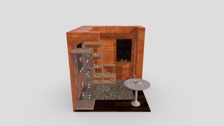 Stand comercial PURA CREMAS 3D Model