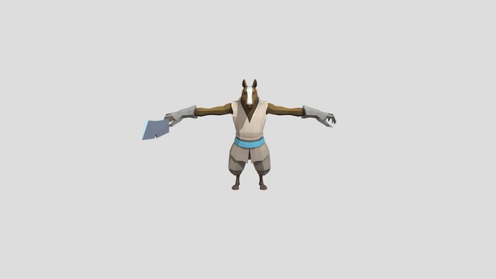 12 zodiac signs_horse 3D Model