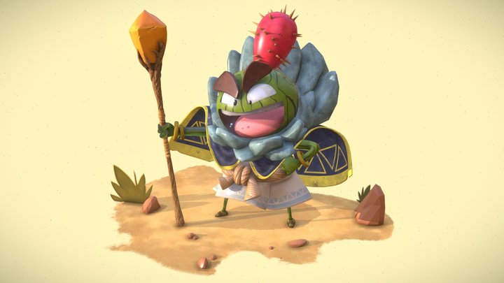 Succulent Sorcerer 3D Model