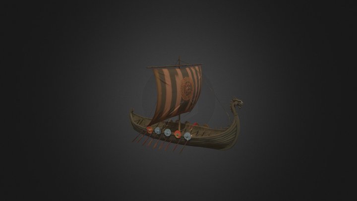 Viking Boat's 3D Model