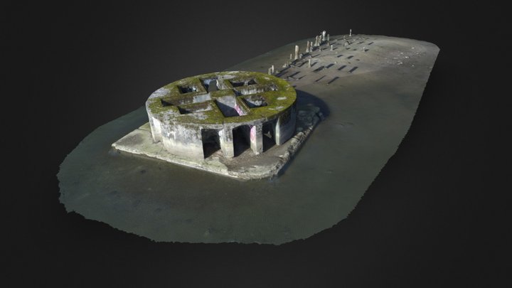 Concrete structure 2 3D Model