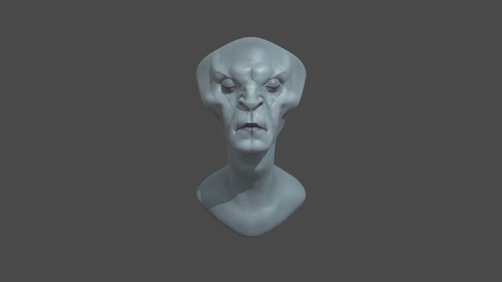 Alien head 3D Model
