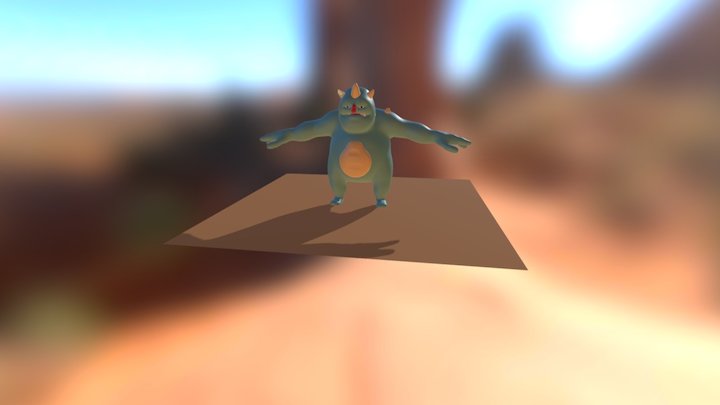 Big Monster (Blocking #1) 3D Model